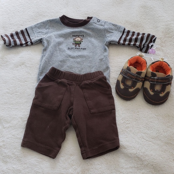 Carter's Other - New Born Boy outfil with brand new Shoes